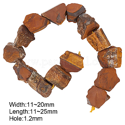 Fili di perline di occhio di tigre naturale grezzo&nbsp;G-OC0003-77