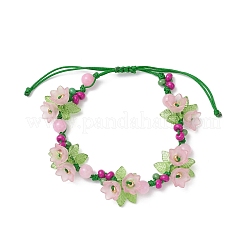 2 bracciale con perline di semi acriliche e miyuki a forma di fiore&nbsp;BJEW-MZ00221