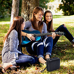 1 Stück Aufbewahrungsbox für Gitarrenplektren aus PU-Leder&nbsp;OFST-CL0001-12