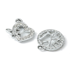 20 Uds 10 colgantes de rhinestone de cristal de aleación de estilo&nbsp;ALRI-FS0001-01