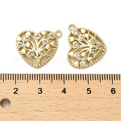 Ottone micro spianare pendenti zirconi&nbsp;KK-K355-09G