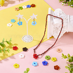40pcs 10 Farben handgemachte Bunte Malerei-Perlen&nbsp;LAMP-TA0001-65