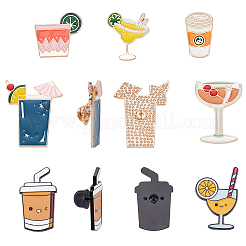 7 épingle à boisson en émail de 7 styles&nbsp;JEWB-SC0001-85
