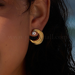 Boucles d'oreilles à tige en acier inoxydable 304 pour femmes&nbsp;EJEW-F420-02G