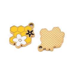 304 Edelstahl-Emaille-Anhänger&nbsp;SA-CBAA937-01G