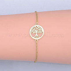 201 bracciali a maglie in acciaio inossidabile&nbsp;BJEW-T011-JN489-2