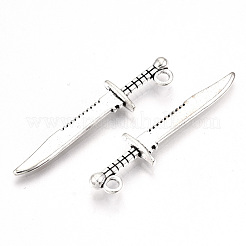Colgantes de la aleación de estilo tibetano&nbsp;X-TIBE-S323-090AS-RS