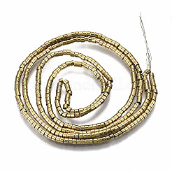 Electroplate non magnetici ematite sintetico fili di perline&nbsp;G-T114-57-LG