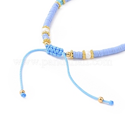Bracelets de perles de nylon tressés réglables&nbsp;BJEW-JB06199