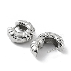 Orecchini a cerchio in ottone con placcatura a cremagliera per donna&nbsp;KK-Z038-09P