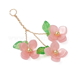 Pendentifs en plastique avec fil acrylique et cuivre&nbsp;PALLOY-JF03601-05