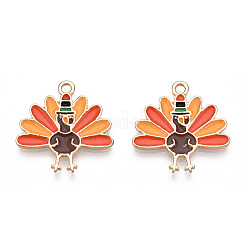 Pendentifs en émail d'alliage de jour de thanksgiving&nbsp;ENAM-D060-03F-KCG
