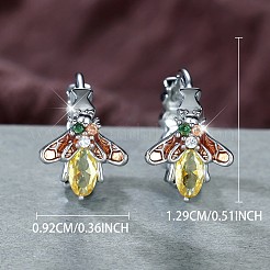 Messing Micro Pave Zirkonia Huggie Creolen&nbsp;WG4D997-01