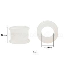 6pcs 3 Farben Riemenscheibe Silikon Ohr Messgeräte Fleisch Tunnel Stecker&nbsp;FIND-YW0001-18D