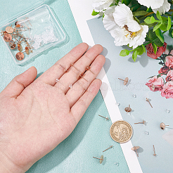 50 pieza de accesorios para pendientes de acero inoxidable 304 de tamaño 5&nbsp;STAS-DC0007-97