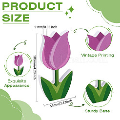 6 pz. Decorazione espositiva in PVC a forma di tulipano in 6 colori&nbsp;DJEW-WH0042-102