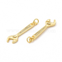 Crémaillère placage laiton micro pavé zircon cubique outil pendentifs&nbsp;KK-I699-12G