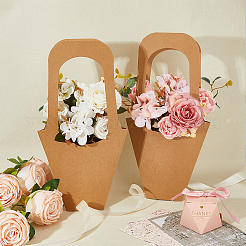 Sacchetti regalo di fiori di carta kraft&nbsp;AJEW-WH0165-48