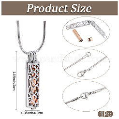 DIY-Kits zur Herstellung von Halsketten mit Anhängern aus Edelstahl&nbsp;DIY-CN0003-75RG