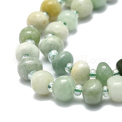 Natürliche Myanmar Jade Perlen Stränge&nbsp;G-E576-60