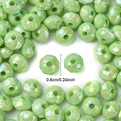 Perles acryliques opaques&nbsp;MACR-YW0003-55H
