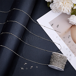 DIY-Kit zur Herstellung von Panzerkettenarmbändern und Halsketten aus Messing&nbsp;DIY-BBC0001-87P