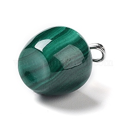 Pendenti di frutta in malachite naturale&nbsp;G-P501-06P