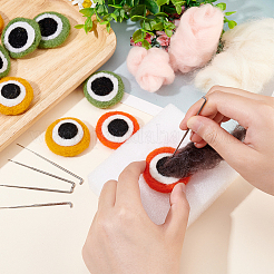 12 stücke 3 farben wollfilz handwerk froschaugen&nbsp;DIY-FG0004-14