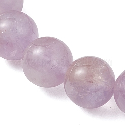 Bracelets extensibles en perles rondes d'améthyste naturelle pour femmes&nbsp;BJEW-JB12127-02