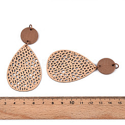 Boho-Retro-Anhänger aus Leder in Tropfenform&nbsp;FIND-N007-02B-02