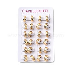 Boucles d'oreilles créoles en acier inoxydable 304 pour femmes&nbsp;EJEW-U066-02G