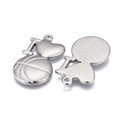 Pendenti in acciaio inossidabile 304 anti-ossidazione&nbsp;LS-STAS-F249-18P