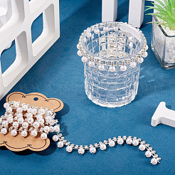 1 Yard runde Kristallglas-Strass-Cup-Ketten&nbsp;DIY-PJ0001-43A