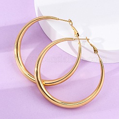 Pendientes de aro de acero inoxidable 304&nbsp;EJEW-Z093-01G-02
