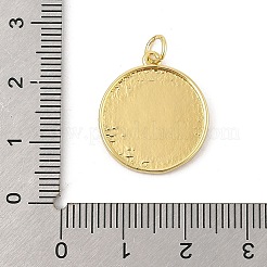 Pendentifs avec zircon cubiques à micro-pavés en laiton&nbsp;KK-P300-06G