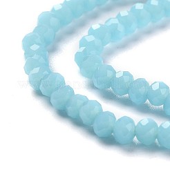 Chapelets de perles en rondelles facettées en verre&nbsp;GLAA-I033-3mm-M