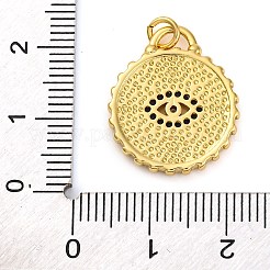 Colgante micropavé cubic zirconia de latón&nbsp;KK-K339-09G