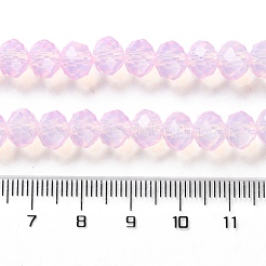 Peinture de cuisson perles de verre transparentes brins&nbsp;DGLA-A034-J8MM-D09