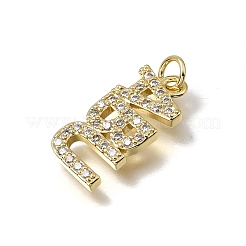 Messing micro pave klare zirkonia anhänger&nbsp;KK-C262-48G