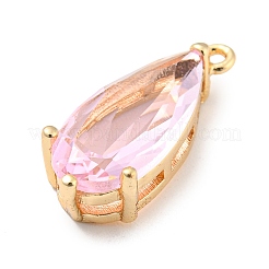 Pendentifs en laiton zircon cubique pavé&nbsp;LS-KK-Q801-01G-06