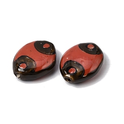 Perles en porcelaine manuelles&nbsp;PORC-K012-03