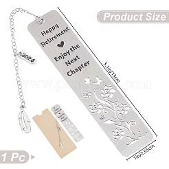 1 marcapáginas de acero inoxidable 304&nbsp;AJEW-CP0003-87B