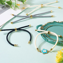 3 Stück 3 Farben runder Nylon-Schiebekordel zum Basteln von Armbändern&nbsp;MAK-TA0001-32