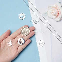 DIY-Set zur Herstellung einer Halskette mit Pferdeanhänger aus Edelstahl 304&nbsp;DIY-DR0001-44