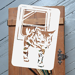 Modelli di stencil per dipingere disegni in plastica&nbsp;DIY-WH0396-422
