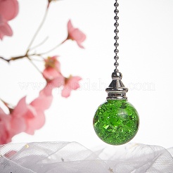 Pendenti rotondi in cristallo di quarzo naturale&nbsp;HJEW-WH0008-14P-03