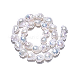Perle baroque naturelle perles de perles de keshi&nbsp;PEAR-S019-05C-01