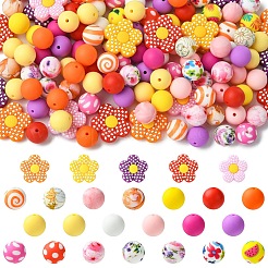 30 perline focali in silicone di 5 stili&nbsp;SIL-YW0002-21A