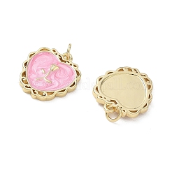 Colgantes de latón y esmalte&nbsp;KK-CBAD360-02G-01