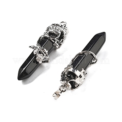 Natürliche Obsidian große spitze Anhänger&nbsp;G-A172-16E